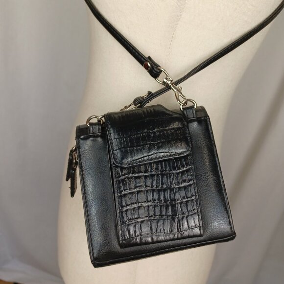 S O L D * Vintage 90s Y2K Western Mini Bag, 5x5 - Picture 6 of 12